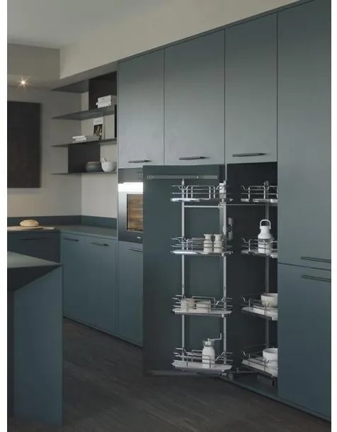 Konyhai fémrács, kamravasalat, 500mm, króm-fehér, csillapított záródás, 8 kosár SIGE, Infinity Line 230B