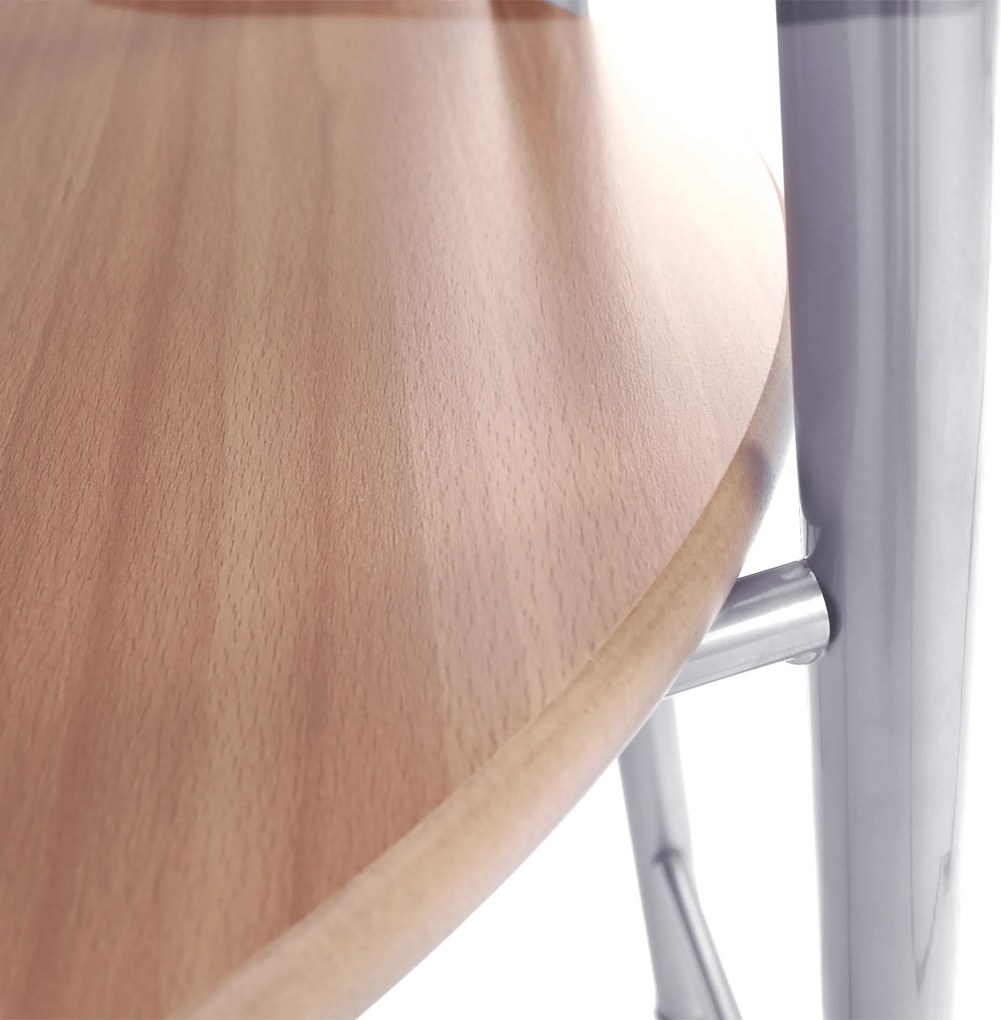 Szobainas, ezüst fém + bükkfa, FRANK