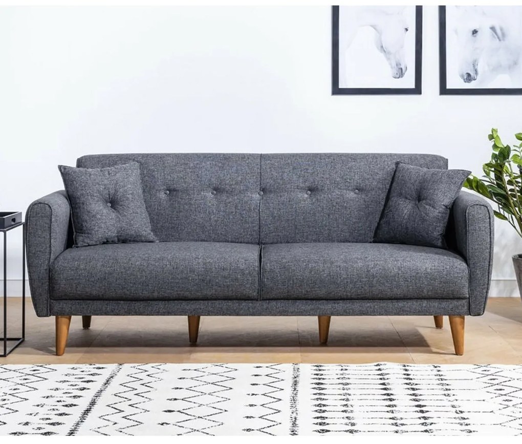 Aria Dark Grey kinyitható kanapé