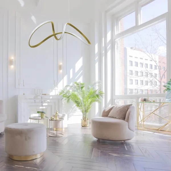 LED Csillár zsinóron TESORO LED/48W/230V arany