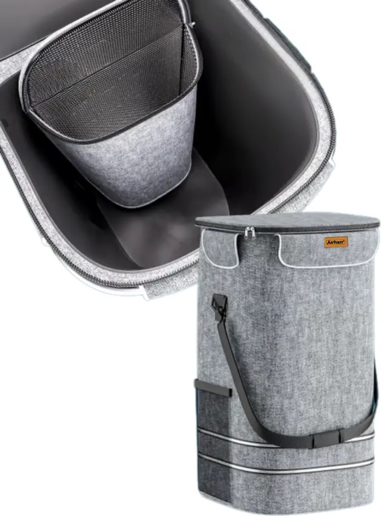 Jurhan COMFORT bevásárlótáska lépcsőjáró kerekekkel, 50l, szürke