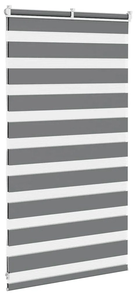 zebrafüggönnyel sötét szürke szövetszélesség 70,9 cm poliészter