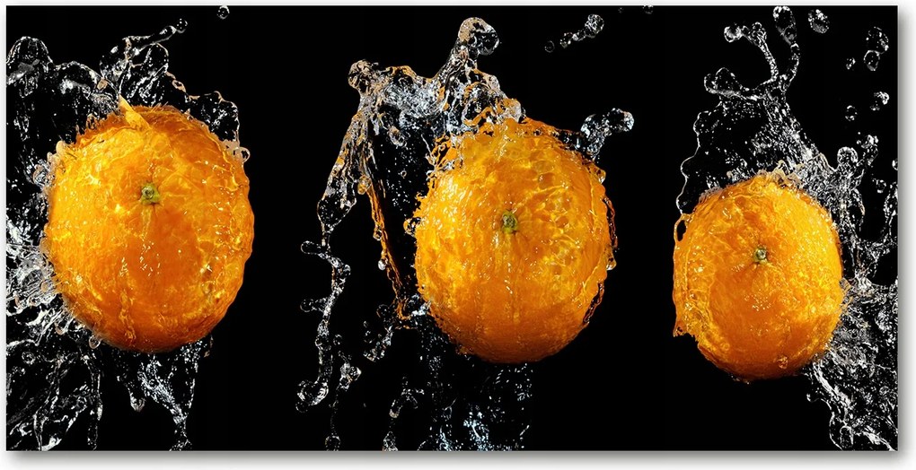 Fotó-üvegkép Narancs és víz 140x70