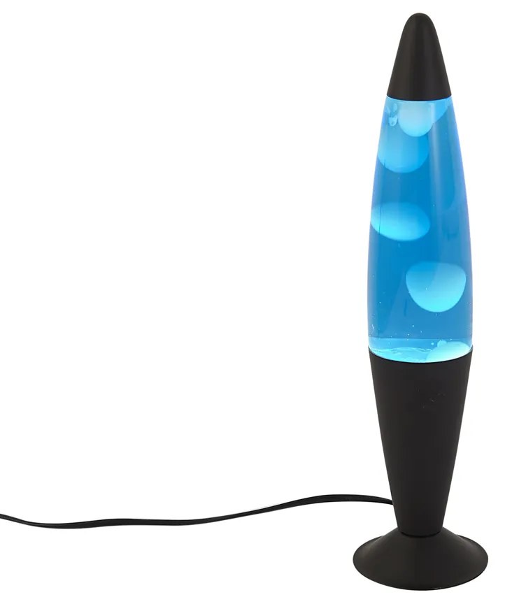 Láva lámpa kék fehér viasszal, LED-del - Molten Lava