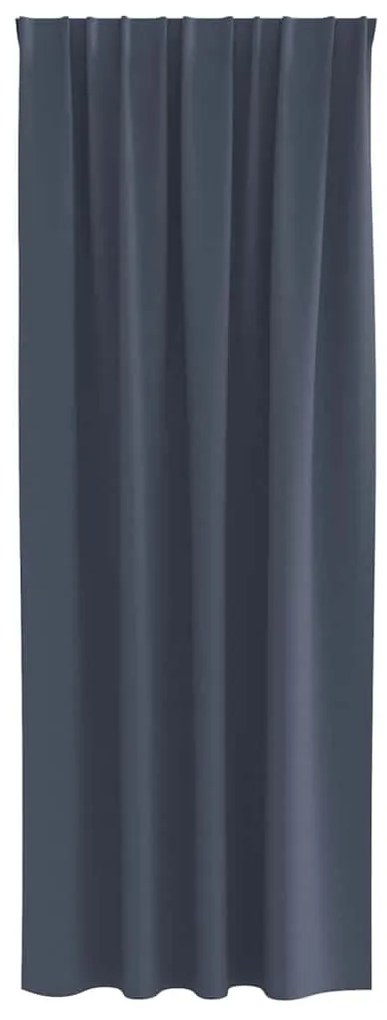 Függönyök 2 pcs Antracitszürke 245 x 140 cm Poliészter
