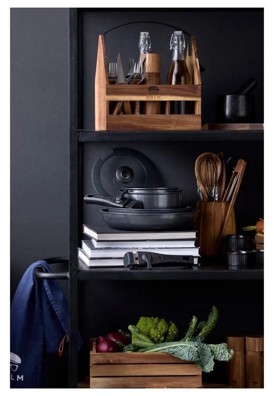 Alumínium lábas készlet levehető nyéllel, fedővel, tapadásmentes felülettel, 2 db-os 2,4 l – Holm