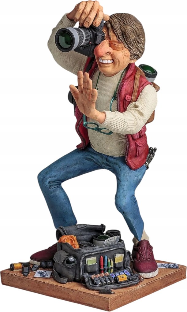 szobor figura Figura fotós Guilermo Forchino FO85538 ajándék