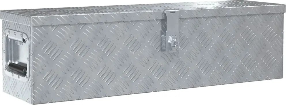 vidaXL ezüstszínű alumíniumdoboz 80,5 x 22 x 22 cm