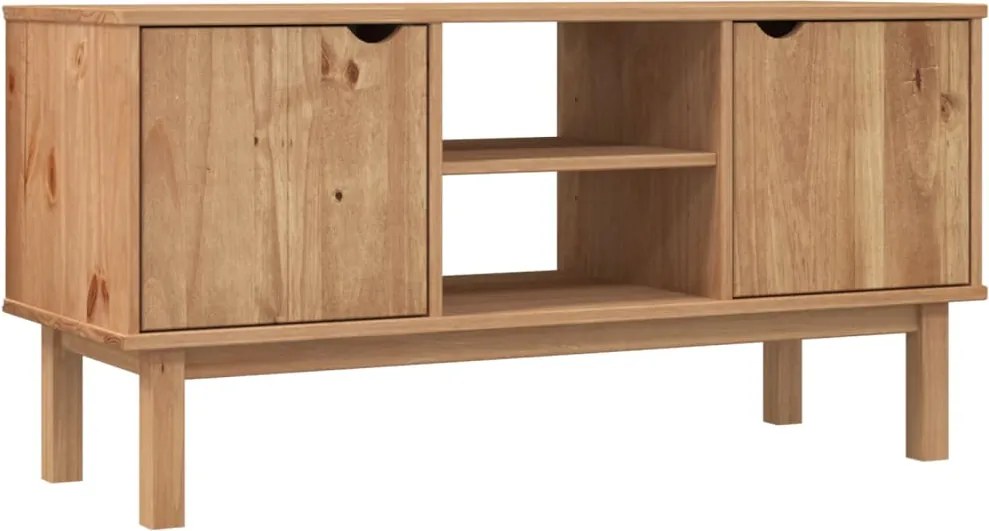 vidaXL OTTA tömör fenyőfa TV-szekrény 113,5 x 43 x 57 cm