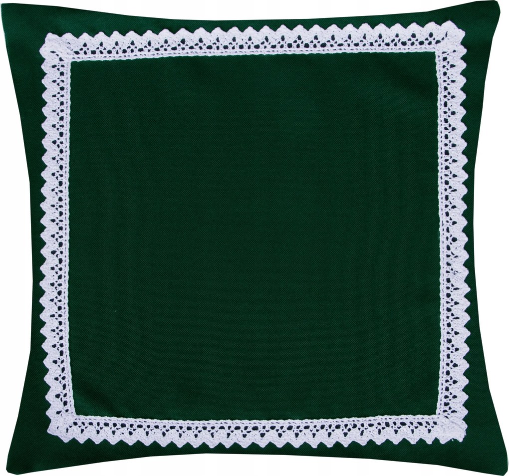 Dekoratív párnahuzat Malaga 45x45 Sötét zöld