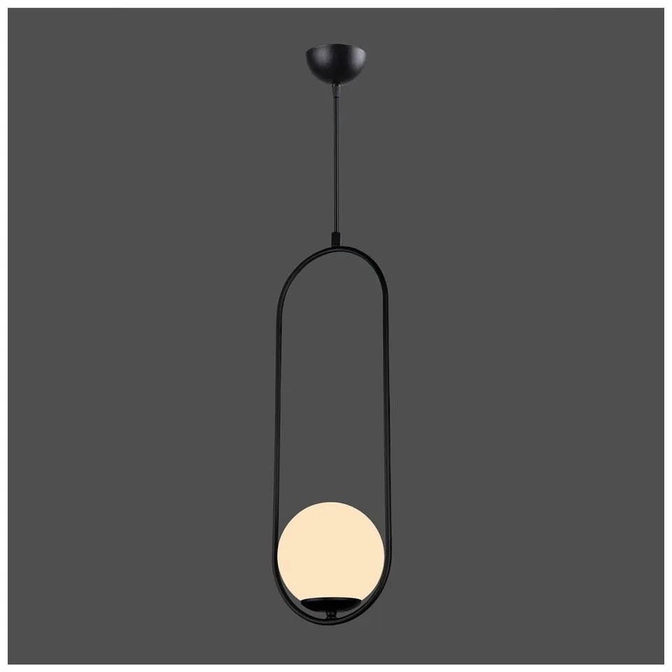 Arch fekete függőlámpa, magasság 146 cm - Squid Lighting