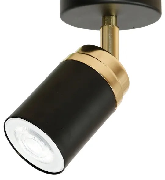 Spotlámpa RENO 1xGU10/8W/230V fekete/arany