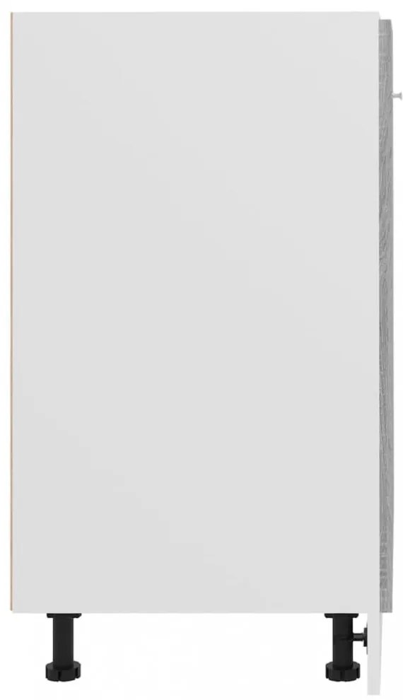 “Lyon” szürke sonoma színű szerelt fa alsó szekrény