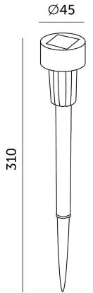 SZETT 10x LED napelemes lámpa LED/0,06W/1,2V 6000K IP44 40 mAh