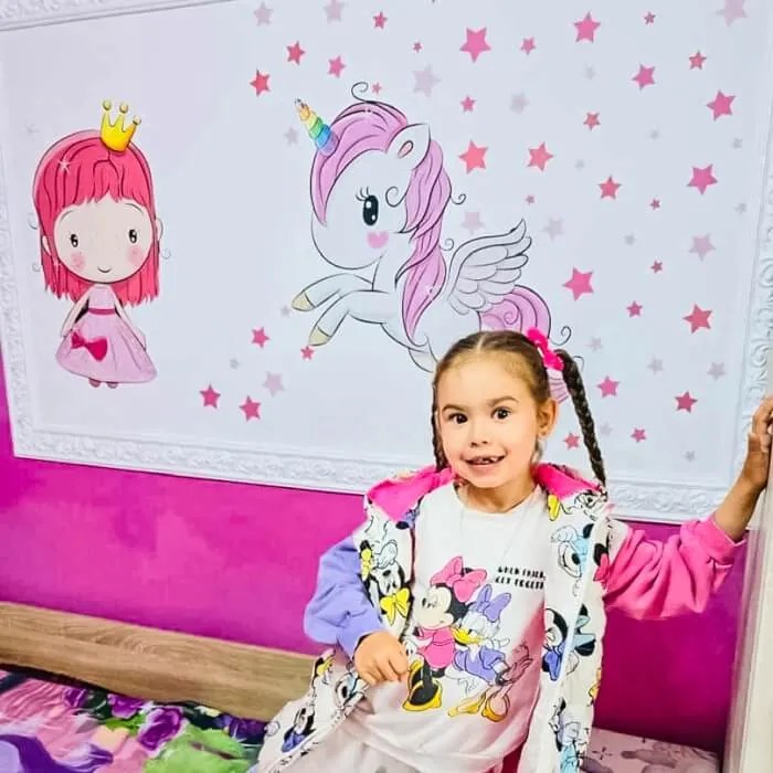 INSPIO Gyerekszoba falmatrica - Unikornis
