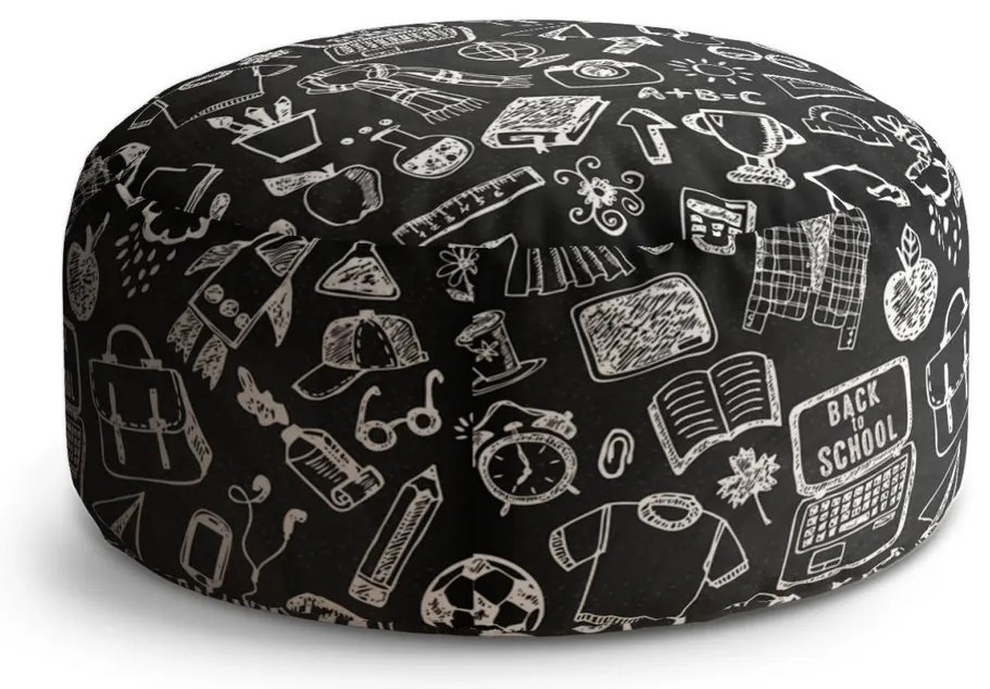 Circle zsámoly fekete-fehér iskola, fekete