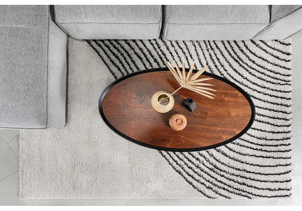 Fekete-bézs szőnyeg 80x150 cm Coastalina – Universal