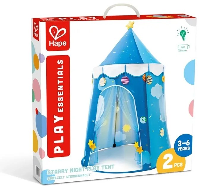 Hape Gyerek sátor LED világítással - Csillagoséjszaka