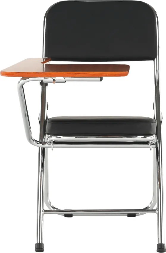 Szék írólappal, fekete/natúr, TEKER