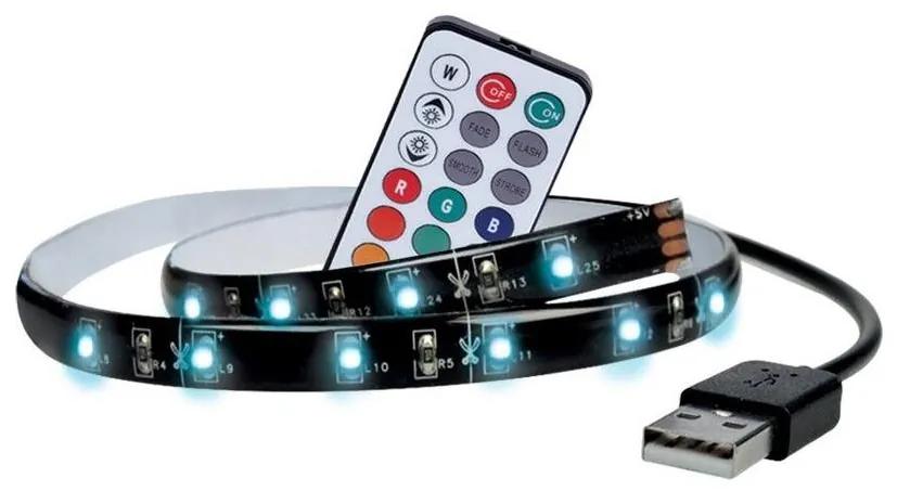 Solight Solight WM504 - KÉSZLET 2x LED RGB Szalag TV -hez távirányítóval IP65 LED/USB 50cm SL0139