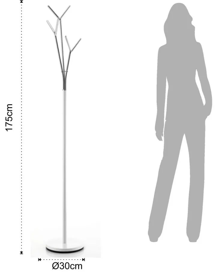 Dandy fém állófogas, magasság 175 cm - Tomasucci