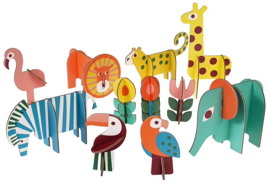 Fa építőjáték Wild Wonders - Rex London