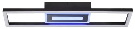Brilliant-LED RGBW Dimmelhető mennyezeti lámpatest BESSON LED/20W/230V 3000-6500K fekete + távirányító