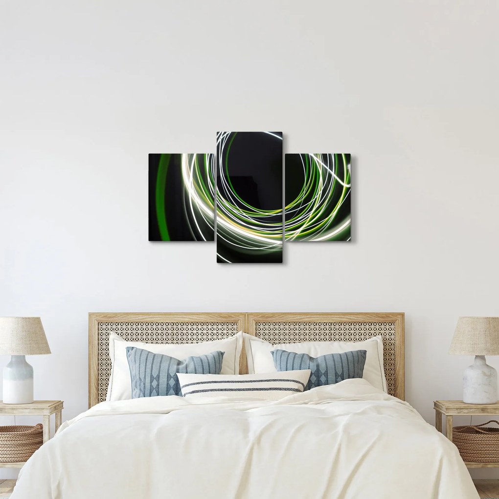 Kép zöld vonalak (90x60 cm)
