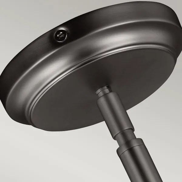 Feiss FE-HOBSON-P-M-SN - Csillár rúdon HOBSON 1xE27/60W/230V ezüst