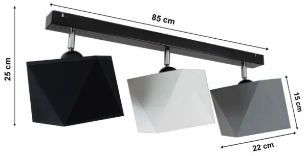 Csillár DIAMENT 3xE27/60W/230V