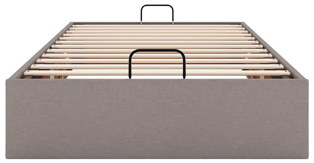 Ottomán ágykeret matrac nélkül tópszín 90x200 cm anyagból