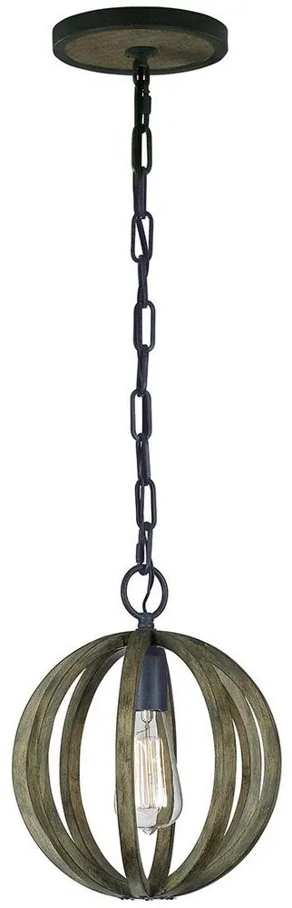 Elstead FE-ALLIER-P-WW - Csillár láncon ALLIER 1xE27/60W/230V tölgy