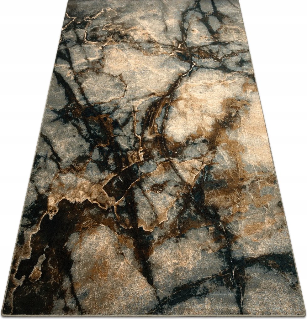 Étkezőszőnyeg Nappaliba gyapjú Omega Elian márvány Kő zöld 235x350 cm