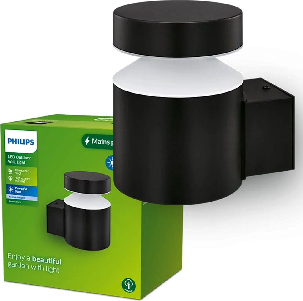 LED-es kerti lámpa Homlokzati fali lámpa Laven 6W 4000K IP44 Philips