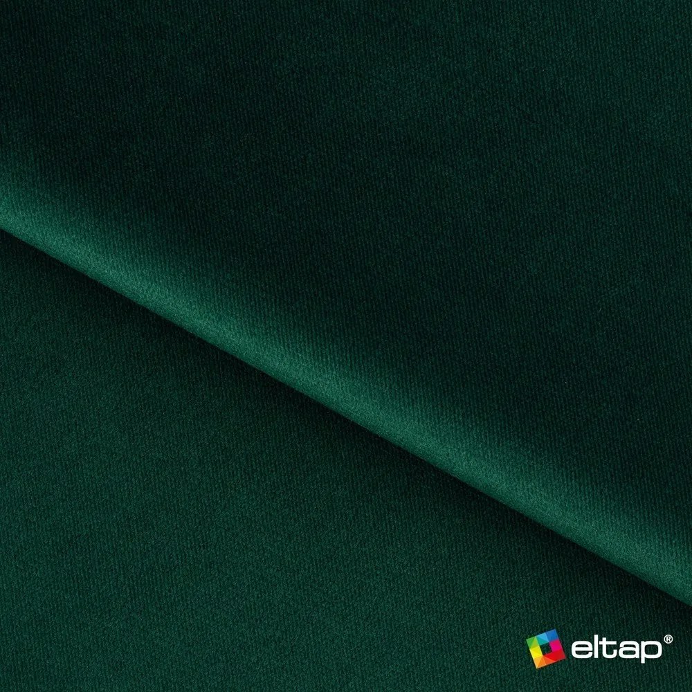 Zöld bársony kinyitható-tárolóhelyes sarokkanapé (jobb oldali-L alakú) Barea – ELTAP