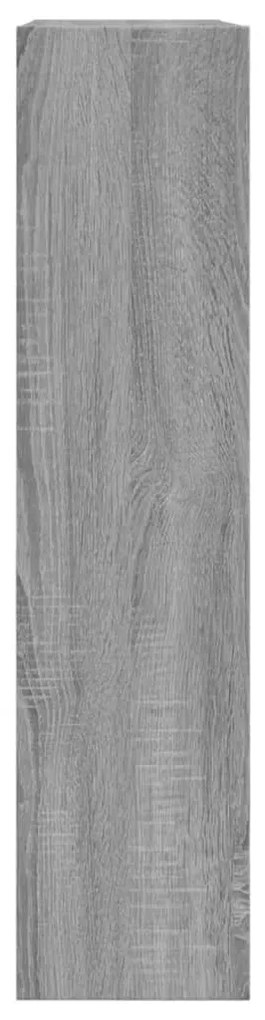 szürke sonoma színű szerelt fa cipőszekrény 80 x 21 x 87,5 cm
