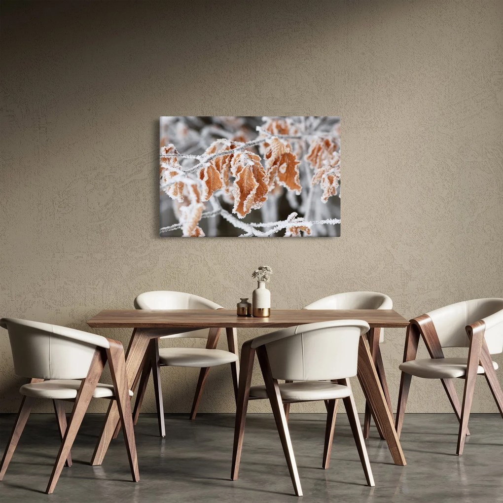 Kép - Fagyott levelek (90x60 cm)