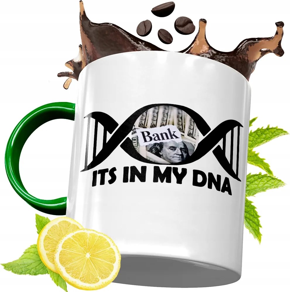 Zöld Bögre Bankárnak Születésnapi Ajándék fényképes nyomtatással