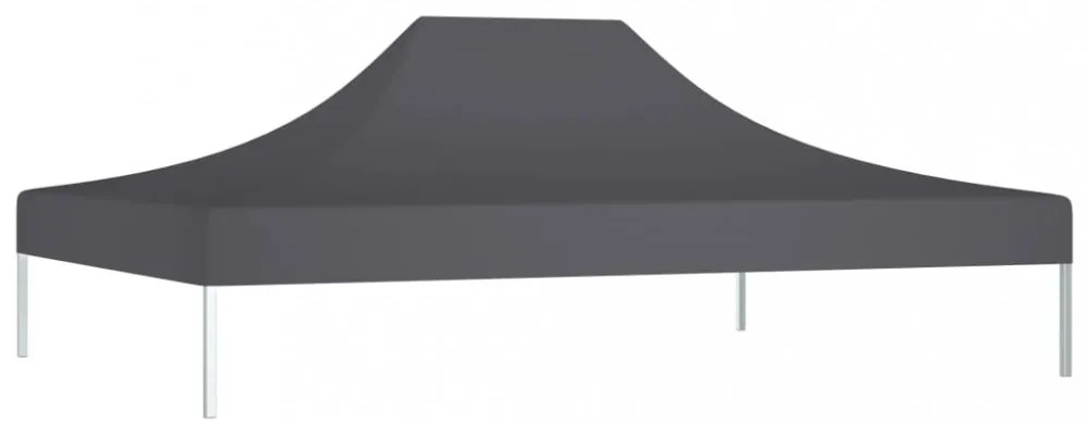 antracitszürke tető partisátorhoz 4,5 x 3 m 270 g/m²