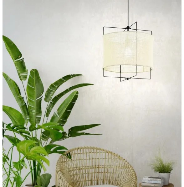 Eglo 79644 - Csillár zsinóron BRIDEKIRK 1xE27/40W/230V