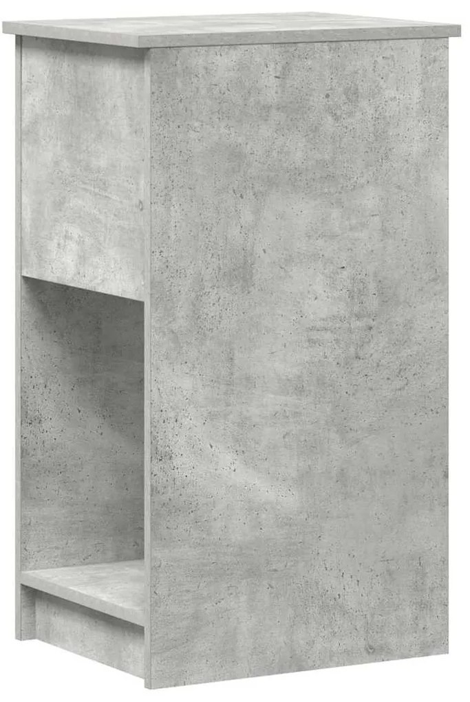 számítógépes toronyállvány fiókkal betonszürke 35x45x77 cm
