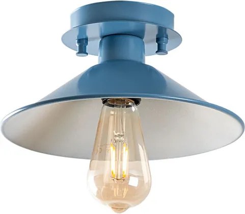 Koniksivama N-662 világoskék fém függőlámpa, Ø24 cm