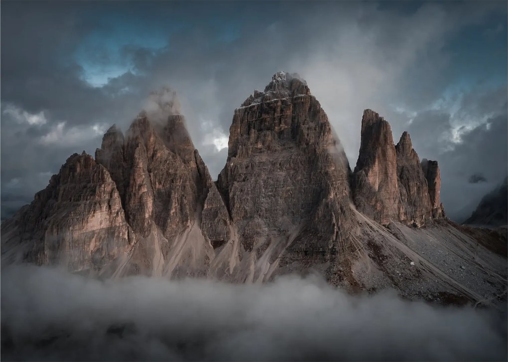 Kép - Három fogak, olasz Dolomitok (70x50 cm)