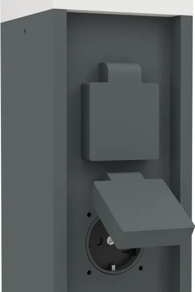 Eglo 901032 - PARK kültéri lámpa, 2 aljzattal, 1xE27/25W/230V, IP54, antracit