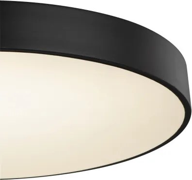 Globo 41744-48S Mennyezeti lámpa fém fekete kerete, műanyag fehér búrával. Memória funkcióval, színhőmérsékletváltós, fényerő-szabályozható. Távirányítóval. Ø:600, H:105, tartozék: 1xLED 48W 230V, 360-3100lm, 3.000-6.000