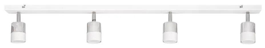 LED Spotlámpa TUBSSON 4xGU10/4,8W/230V fehér/fényes króm