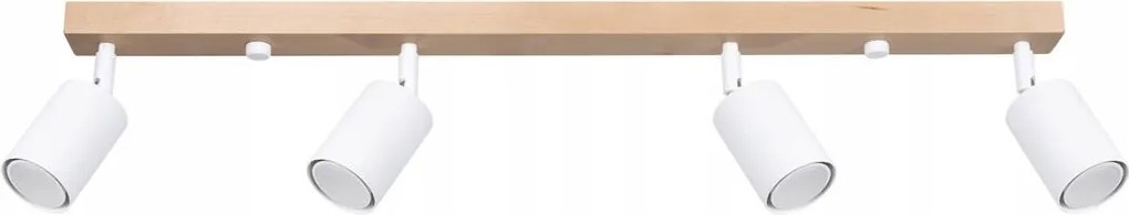 Világító díszléc fehér plusz fa Verdo 4xGU10 SL.1289 Sollux lighting