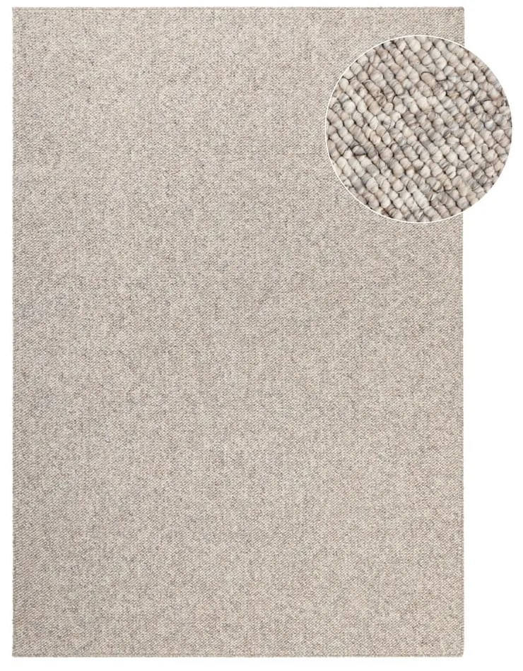 Szürke-krémszínű mosható szőnyeg 120x170 cm Rocco Dark Cream – Elle Decoration