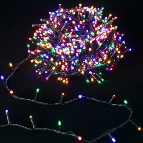 Aigostar - LED kültéri fényfüzér 400xLED/8 funkciós 4xAA 20,3 m többszínű