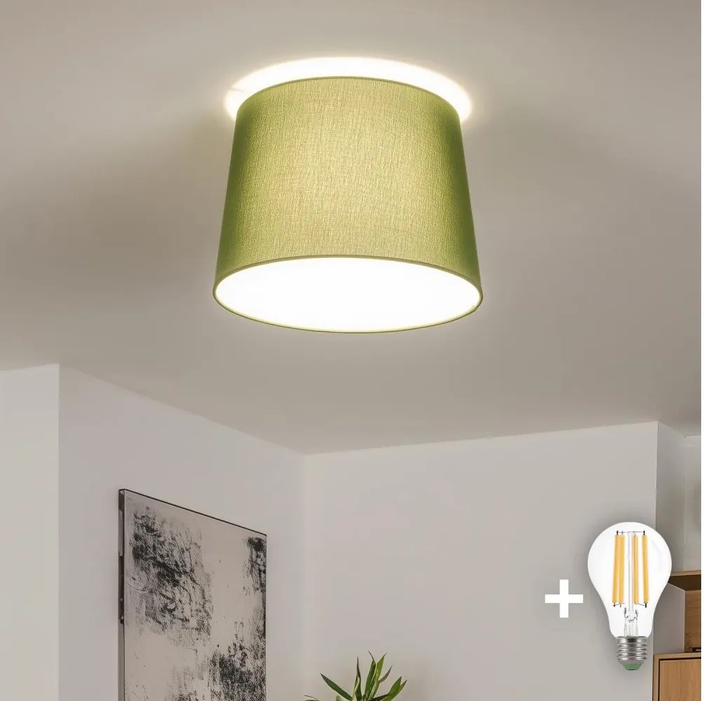 Brilagi - CERIA LED felületre szerelt csillár 1xE27/40W/230V, Ø 30 cm, zöld